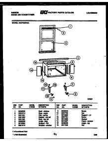 06 - Cabinet And Installation Parts parts for Frigidaire Air Conditioner AK27E6RWA from AppliancePartsPros.com