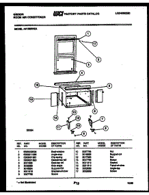 06 - Cabinet And Installation Parts parts for Frigidaire Air Conditioner AK18E5RZA from AppliancePartsPros.com