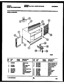 06 - Cabinet And Installation Parts parts for Frigidaire Air Conditioner AL05A4EVG from AppliancePartsPros.com