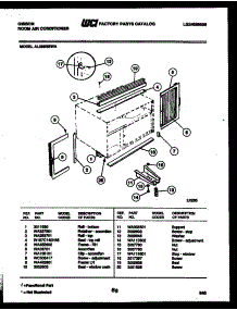 06 - Cabinet And Installation Parts parts for Frigidaire Air Conditioner AL08B5EWA from AppliancePartsPros.com