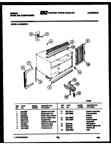 06 - Cabinet And Installation Parts parts for Frigidaire Air Conditioner AL08B5EYA from AppliancePartsPros.com