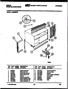 06 - Cabinet And Installation Parts parts for Frigidaire Air Conditioner AL08B6EYA from AppliancePartsPros.com