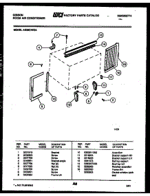 06 - Cabinet And Installation Parts parts for Frigidaire Air Conditioner AM09C4EZA from AppliancePartsPros.com