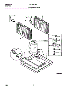 05 - Compressor Parts parts for Frigidaire Air Conditioner GAC056Y7A5A from AppliancePartsPros.com
