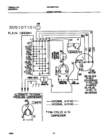 07 - Wiring Diagram parts for Frigidaire Air Conditioner GAC056Y7A5A from AppliancePartsPros.com