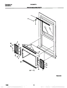 06 - Window Mounting Parts parts for Frigidaire Air Conditioner GAC083F7A2 from AppliancePartsPros.com