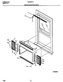 06 - Window Mounting Parts parts for Frigidaire Air Conditioner GAC086Y7A2 from AppliancePartsPros.com