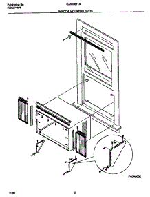 06 - Window Mounting Parts parts for Frigidaire Air Conditioner GAX128Y1A1 from AppliancePartsPros.com