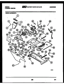 03 - Blower, Idler Arm Clutch And Motor parts for Frigidaire Washer Dryer Combo GL27M6WXFA from AppliancePartsPros.com