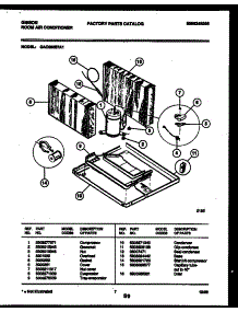 05 - System Parts parts for Frigidaire Air Conditioner GAC058S7A1 from AppliancePartsPros.com