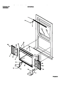 06 - Window Mounts parts for Frigidaire Air Conditioner GAS183W2A2 from AppliancePartsPros.com