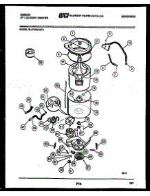 06 - Tub Detail parts for Frigidaire Washer Dryer Combo EL27M6WXFA from AppliancePartsPros.com