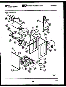 05 - Cabinet Parts parts for Frigidaire Washer Dryer Combo EL27M6WXFB from AppliancePartsPros.com