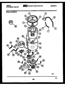 06 - Tub Detail parts for Frigidaire Washer Dryer Combo EL27M6WXFB from AppliancePartsPros.com