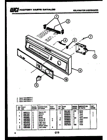 03 - Console And Control Parts parts for Frigidaire Dishwasher DWU4005DR1 from AppliancePartsPros.com