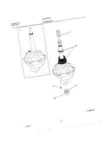 07 - Transmission parts for Gibson Washer GWS445RHS1 from AppliancePartsPros.com