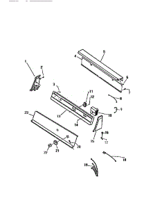 02 - Console & Controls parts for Frigidaire Dryer DEA500A1T from AppliancePartsPros.com