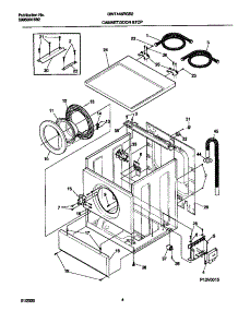 03 - Cabinet parts for Frigidaire Washer GWT445RGS2 from AppliancePartsPros.com
