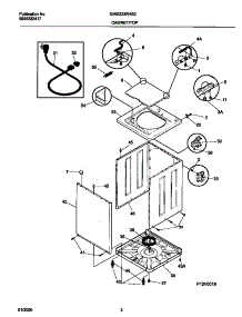 02 - P12v0019 Wshr Cab,Top parts for Frigidaire Washer GWX233RHS0 from AppliancePartsPros.com
