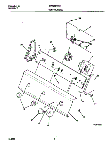 05 - P12c0081 Control Panel parts for Frigidaire Washer GWX233RHS0 from AppliancePartsPros.com
