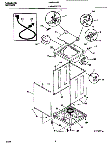 02 - Cabinet / Top parts for Frigidaire Washer GWS445RFS0 from AppliancePartsPros.com
