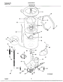 04 - Motor / Tub parts for Frigidaire Washer GWX233RHS1 from AppliancePartsPros.com