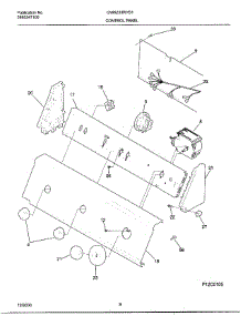 08 - Control Panel parts for Frigidaire Washer GWX233RHS1 from AppliancePartsPros.com