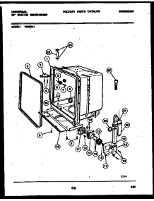 05 - Tub And Frame Parts parts for Frigidaire Dishwasher DB400A1 from AppliancePartsPros.com