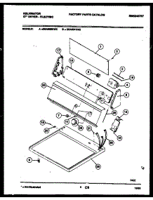 04 - Console And Control Parts parts for Frigidaire Dryer DEA500KW2 from AppliancePartsPros.com