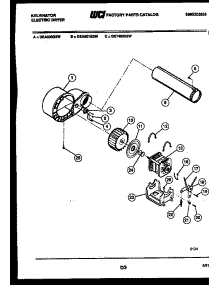 05 - Motor And Drive Parts parts for Frigidaire Dryer DEA501G2D from AppliancePartsPros.com