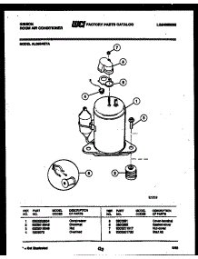 05 - Compressor Parts parts for Frigidaire Air Conditioner AL08B4EYA from AppliancePartsPros.com