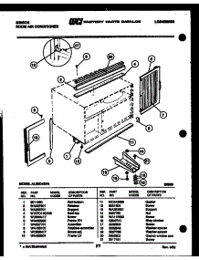06 - Cabinet And Installation Parts parts for Frigidaire Air Conditioner AL08C4EVA from AppliancePartsPros.com
