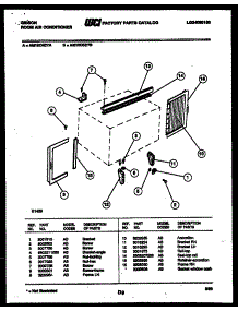 08 - Cabinet And Installation Parts parts for Frigidaire Air Conditioner AM10C5EYB from AppliancePartsPros.com