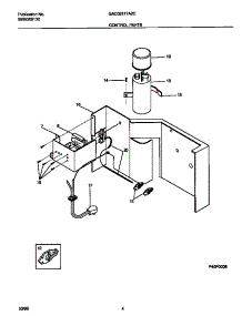 03 - Control  Parts parts for Frigidaire Air Conditioner GAC053T7A2C from AppliancePartsPros.com