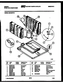 05 - System Parts parts for Frigidaire Air Conditioner GAC054P7A1 from AppliancePartsPros.com