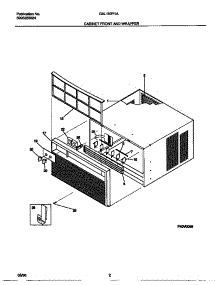 02 - Cabinet Front And Wrapper parts for Frigidaire Air Conditioner GAL103Y1A1 from AppliancePartsPros.com