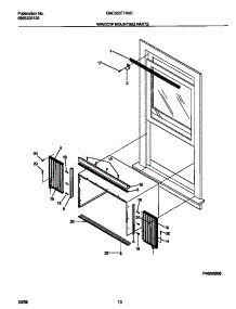 06 - Window  Mounting  Parts parts for Frigidaire Air Conditioner GAC053T7A2C from AppliancePartsPros.com