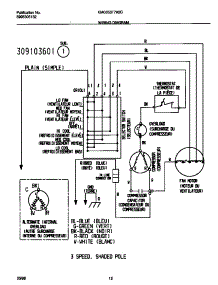 07 - Wiring  Diagram parts for Frigidaire Air Conditioner GAC053T7A2C from AppliancePartsPros.com