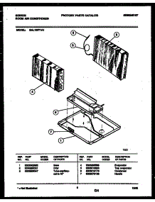 05 - Unit Parts parts for Frigidaire Air Conditioner GAL108T1A1 from AppliancePartsPros.com