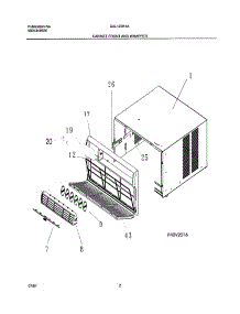 03 - Wrapper parts for Gibson Air Conditioner GAL123K1A2 from AppliancePartsPros.com