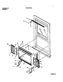 06 - Window Mounts parts for Frigidaire Air Conditioner GAS18EW2A2 from AppliancePartsPros.com