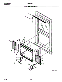 06 - Window Mounting Parts parts for Frigidaire Air Conditioner GAV158S1A3 from AppliancePartsPros.com