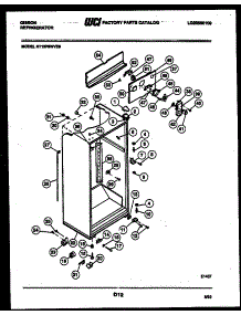 03 - Cabinet Parts parts for Frigidaire Refrigerator RT19F6WV3B from AppliancePartsPros.com
