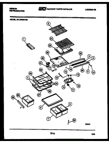 04 - Shelves And Supports parts for Frigidaire Refrigerator RT19F6WV3B from AppliancePartsPros.com