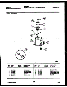06 - Compressor Parts parts for Frigidaire Air Conditioner AK14C6EWA from AppliancePartsPros.com