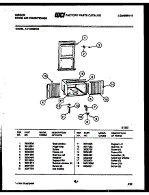 07 - Cabinet And Installation Parts parts for Frigidaire Air Conditioner AK14C6EWA from AppliancePartsPros.com