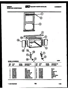 06 - Cabinet And Installation Parts parts for Frigidaire Air Conditioner AK18E2RWA from AppliancePartsPros.com