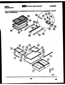 04 - Shelves And Supports parts for Frigidaire Refrigerator RT19F9WV3B from AppliancePartsPros.com