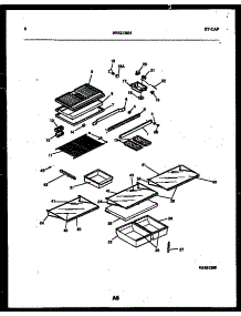 05 - Shelves And Supports parts for Frigidaire Refrigerator RT21F7YX3C from AppliancePartsPros.com