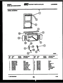 06 - Cabinet And Installation Parts parts for Frigidaire Air Conditioner AK18E7RZA from AppliancePartsPros.com
